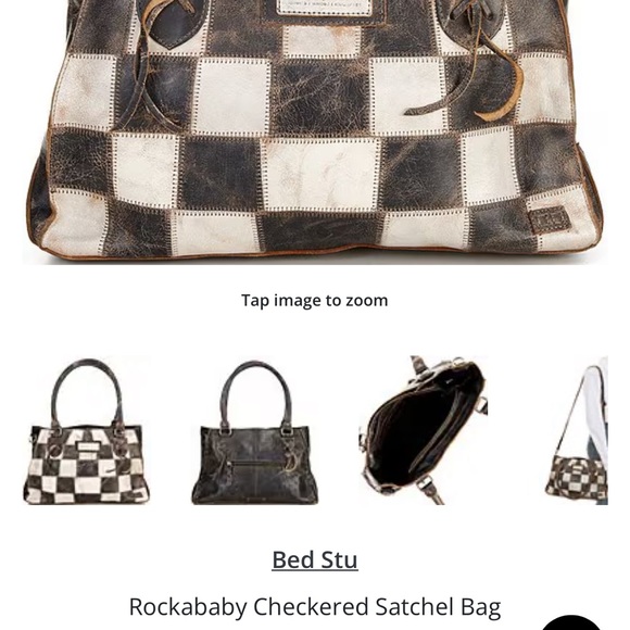 Bed Stu Rockababy Checkered Tote - Picture 3 of 6